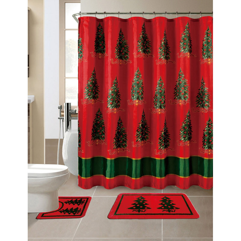 The Holiday Aisle 15 Piece Christmas Printed Bath Set & Reviews Wayfair